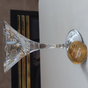 Lolita, Wedding Tini, Hand-Painted martini glass.